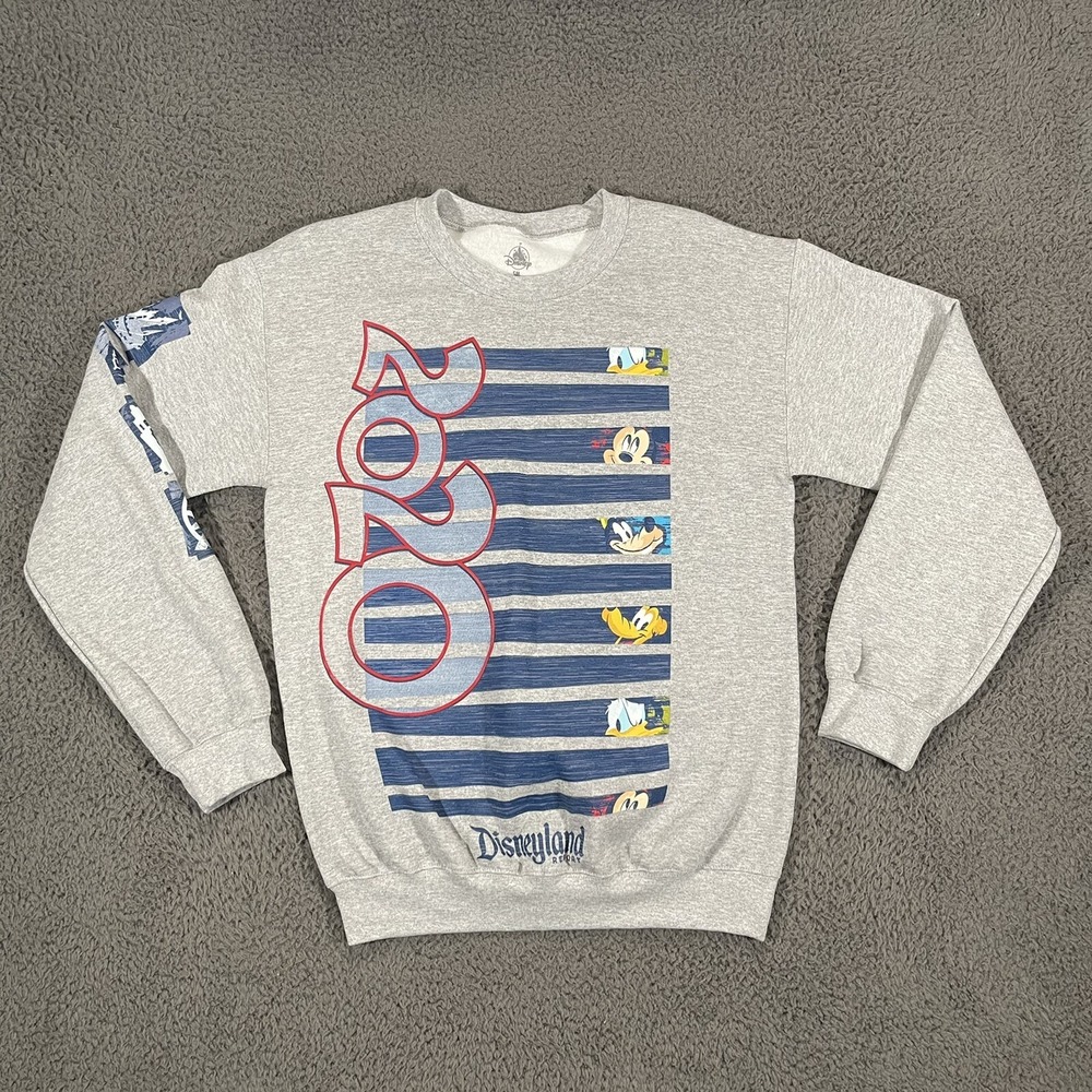 Disney Disneyland Resort Sweatshirt Size Small Gray Pullover Mickey Mouse